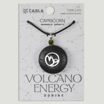 Gancho 10 – Colgante Lava + cordón. Signo zodiaco Capricornio
