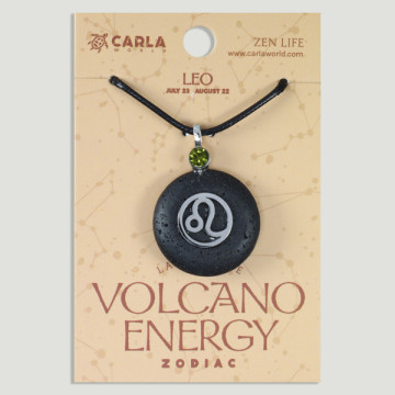 Hook 05 – Lava pendant + cord. Zodiac sign Leo