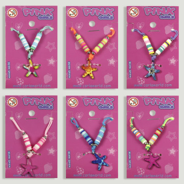 Hook 54 – PINK GIRLS Necklace. Starfish Model