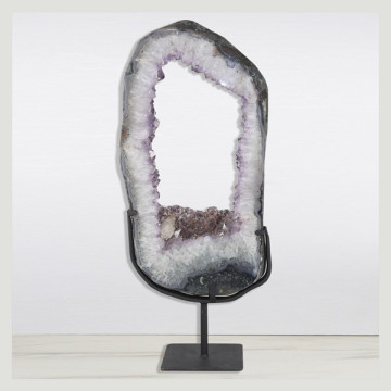 Amatista Argolla Metal de 7,48 kg. aprox. 25 x 59 x 12 cm. aprox