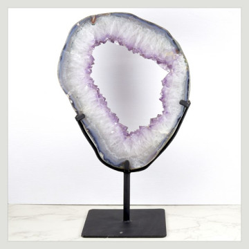 Amethyst Metal Ring 4.735 kg. approx. 25.5 x 41.5 x 16 cm. approx