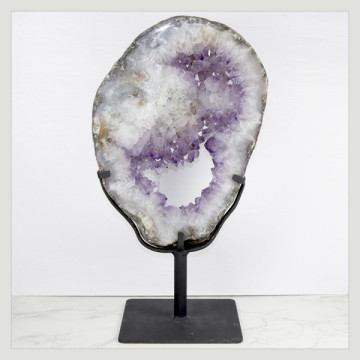 Amethyst Metal Ring 6.135 kg. approx. 25 x 44.5 x 17.5 cm. approx