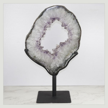 Amethyst Metal Ring 4.86 kg. approx. 27 x 43 x 16 cm. approx