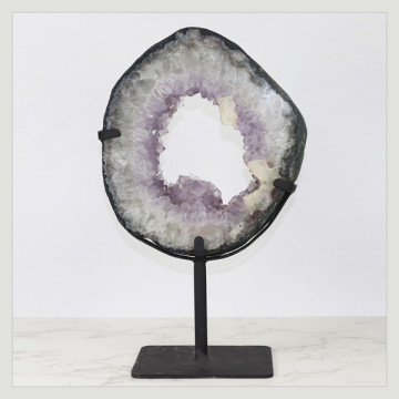 Amethyst Metal Ring 2.70 kg. approx. 22 x 34 x 12 cm. approx