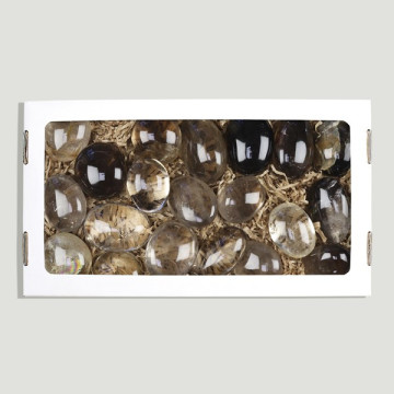 Piedra Meditación Cuarzo Ahumado. Caja 1Kg