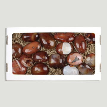 Piedra Meditación Carneola. Caja 1Kg