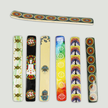 Portaincienso madera + lacado. 3,5x2,5cm. Modelos surtidos