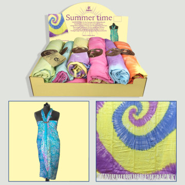 PAREO BATIK ARTESANAL. Tie-Dye. Colores surtidos. 