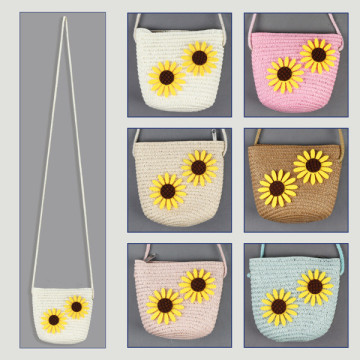 Gancho 23 – Bolso niña, colores surtidos. 100% Fibra de papel. Mod. Girasol