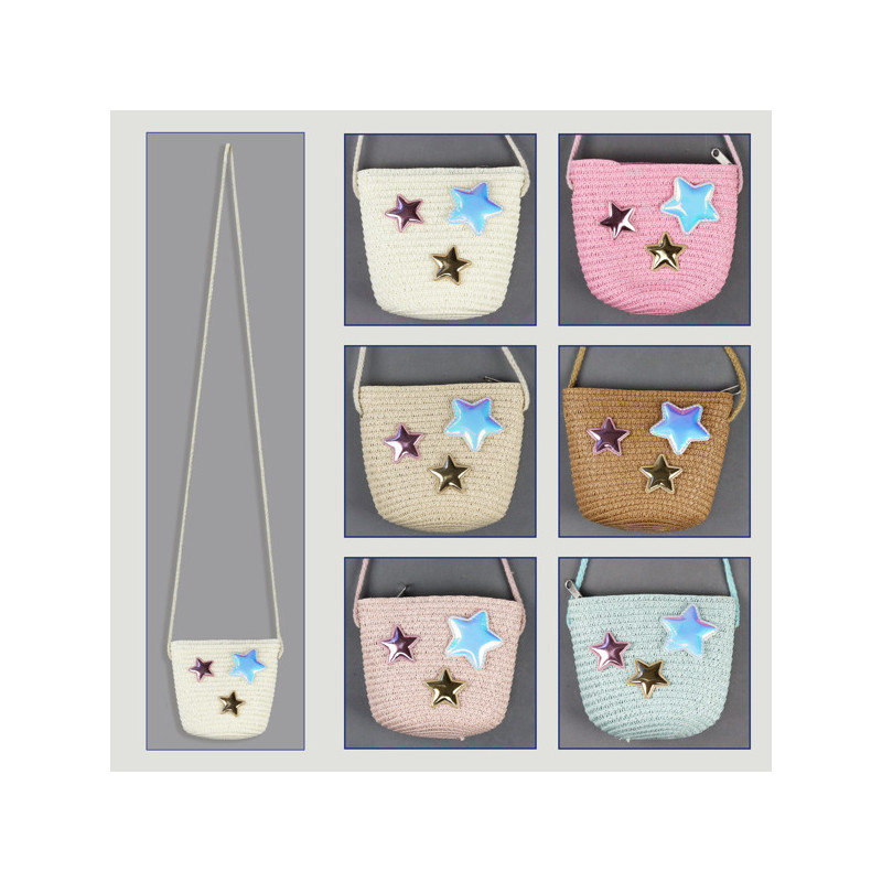 Gancho 28 – Mala de menina, cores sortidas. 100% fibra de papel. Mod Estrelas Gancho 28 – Mala de menina, cores sortidas. 100% fibra de papel. Mod Estrelas