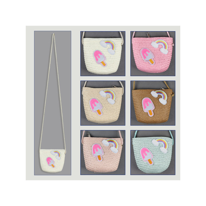 Gancho 29 – Mala de menina, cores sortidas. 100% fibra de papel. Motivo de verão Gancho 29 – Mala de menina, cores sortidas. 100% fibra de papel. Motivo de verão