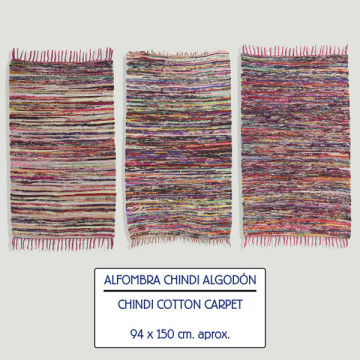 Alfombra Chindi de algodón 94x150cm Modelo Surtido