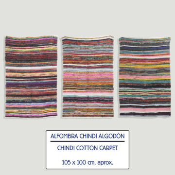 Alfombra Chindi de algodón 105x150cm Modelo Surtido