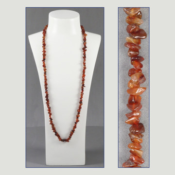 Reposición Gancho 02 – Collar Chip 90cm. aprox. - Carneola