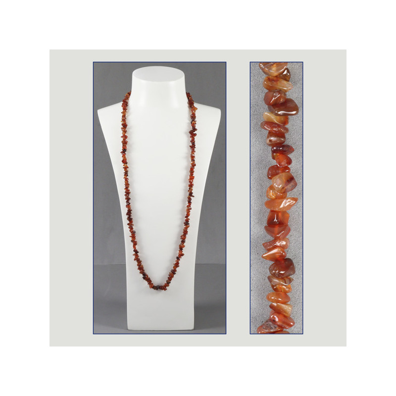 Replacement Hook 2 – Chip Necklace, approx. 90cm - Carnelian Replacement Hook 2 – Chip Necklace, approx. 90cm - Carnelian