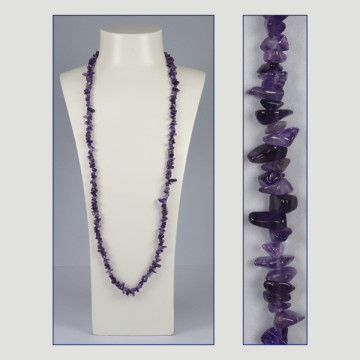 Reposición Gancho 05 – Collar Chip 90cm. aprox. - Amatista