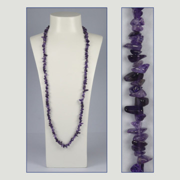 Replacement Hook 5 – Chip Necklace, approx. 90cm - Amethyst