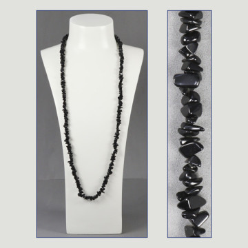 Reposición Gancho 07 – Collar Chip 90cm. aprox. - Ónix