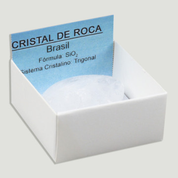 4x4 Box. Flat Tumbled Rock Crystal