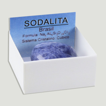 4x4 Box. Sodalite Heart from Brazil