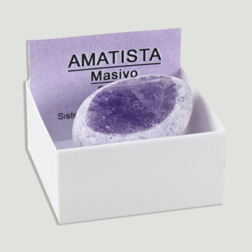 4x4 Box. Amethyst Dragon Egg from Brazil