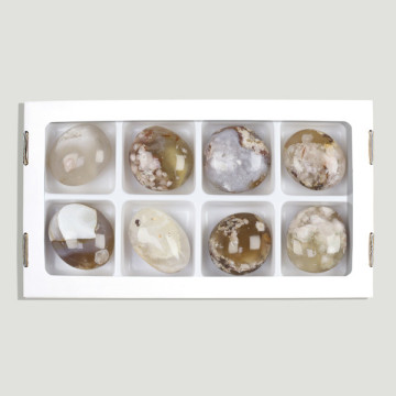 Piedra Meditación Ágata Flor 4,5-6cm aprox - (AL 8)