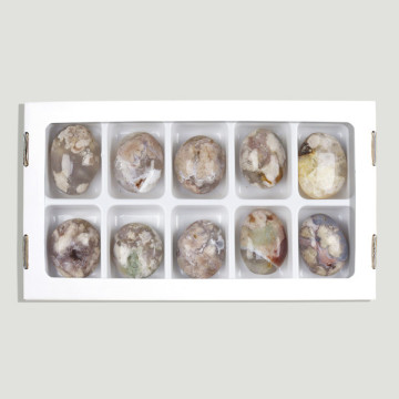 Piedra Meditación Ágata Flor 3-4,5cm aprox. - (AL10)