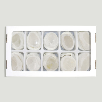 Crystal Quartz Dragon Egg 3-4.5cm - (H 10)