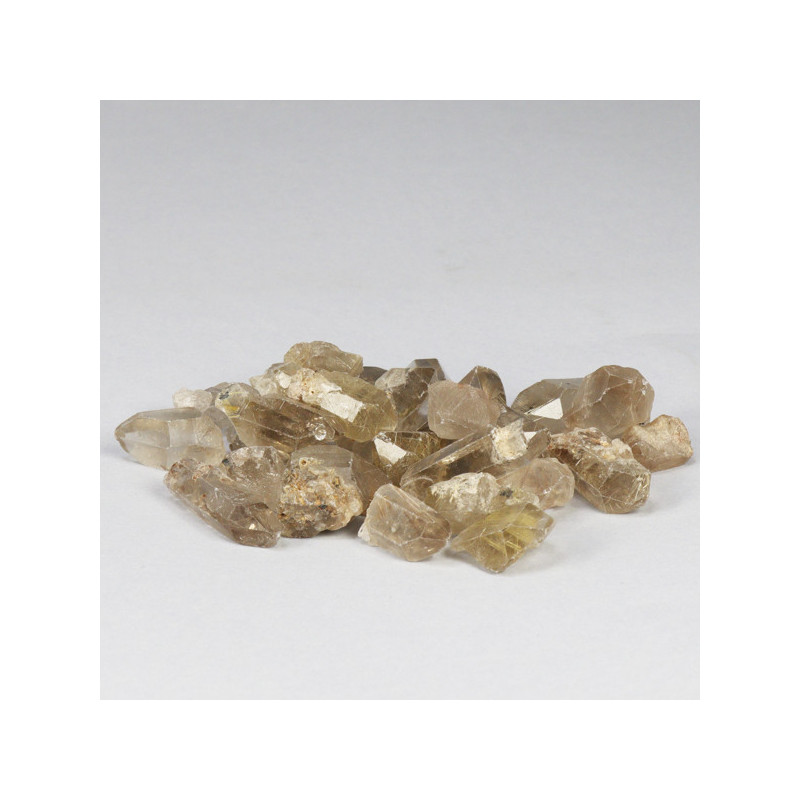 Saco de ponta de quartzo rutilo 100gr. Tamanho sortido Saco de ponta de quartzo rutilo 100gr. Tamanho sortido
