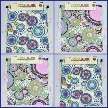 Gancho 06 – Mochila com corda. Modelo: motivo Mandala
