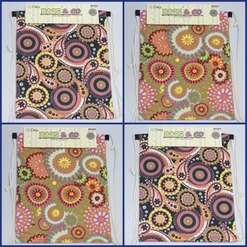 Crochet 08 - Sac à dos avec corde. Modèle : Motif abstrait