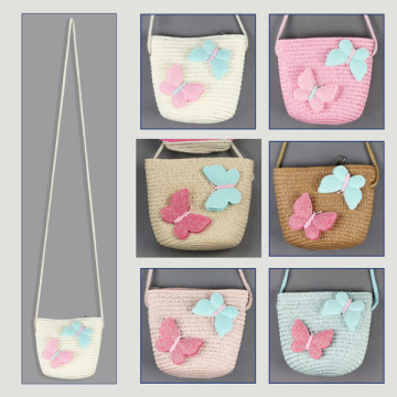 Gancho 24 – Bolso niña, colores surtidos. 100% Fibra de papel. Mod. 2 Mariposas