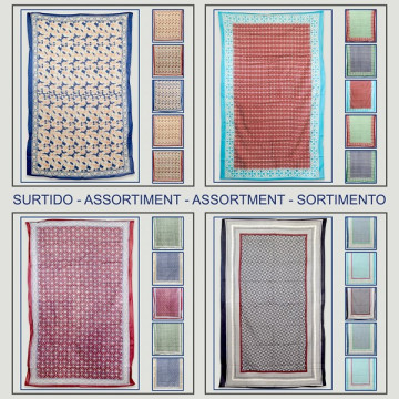 Gancho 41. Pareo/Saron 100% Algodón. Modelos surtidos.