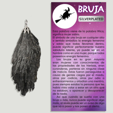TARAMITA. Witch broom metal pendant