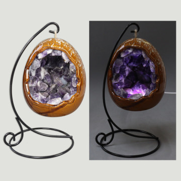Dinosaur egg lamp. USB LED. 9x11cm.