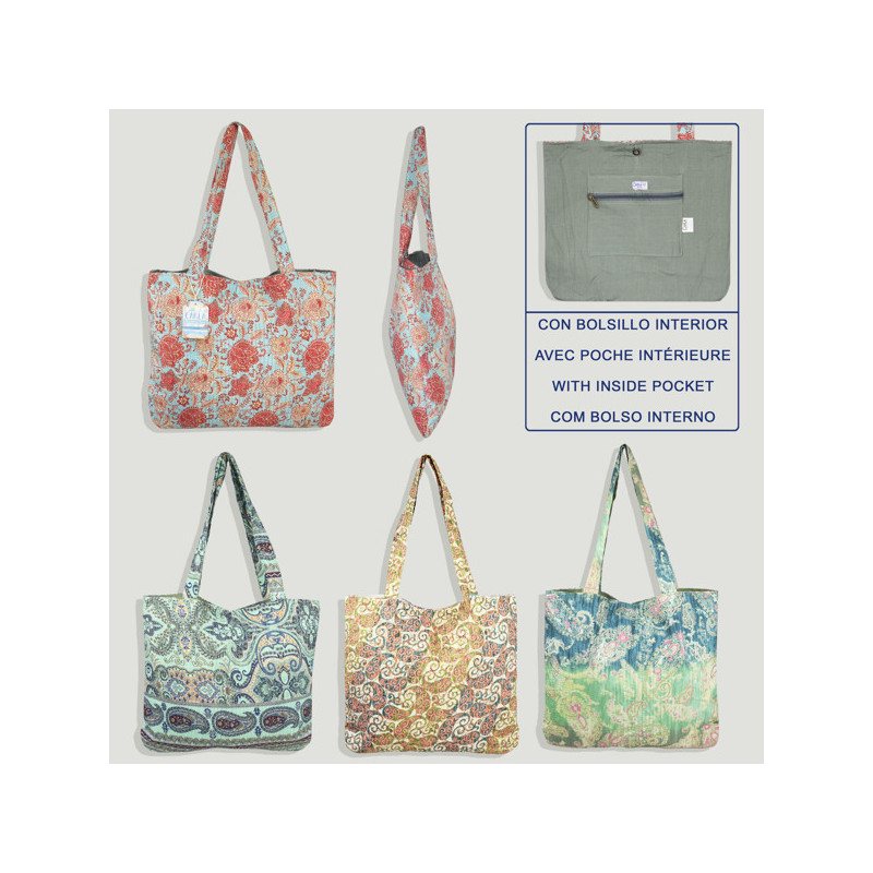 Polyester tote bag. Assorted styles. 45x38cm Polyester tote bag. Assorted styles. 45x38cm