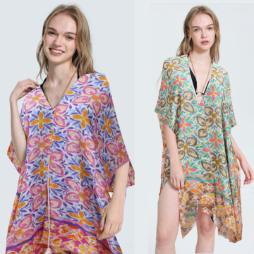 Plage Beach Sun & Chill. Ponchos en mousseline de soie / Viscose et polyester – 112 pièces