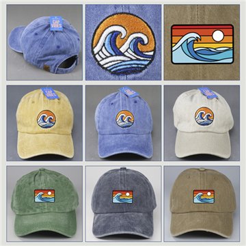 Gorra 100% Algodón. Olas