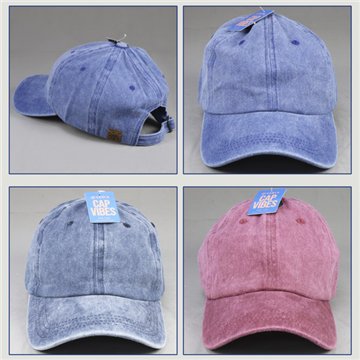 Gorra 100% Algodón. Azules y Rojo