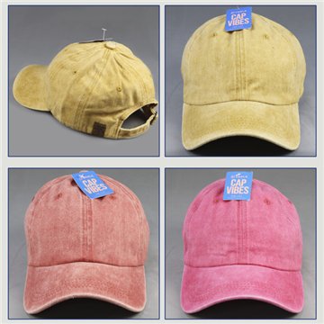 Gorra 100% Algodón. Amarillo y Rojos