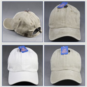 Gorra 100% Algodón. Ocres y Blanco