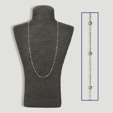 SILVER chain. Model 30. 50cm