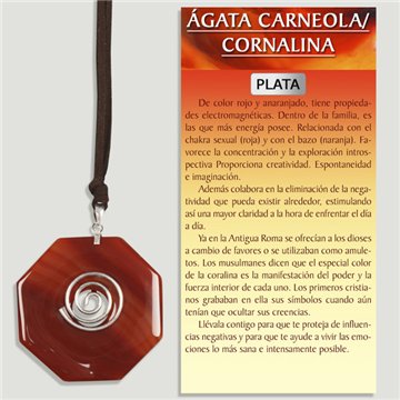 ÁGATA. Colgante PLATA. Donut. 50 mm