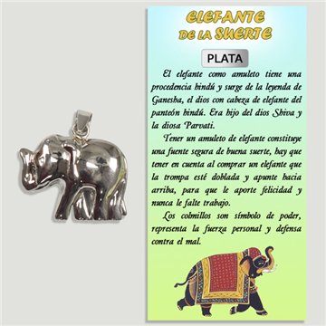 ELEPHANT. SILVER Pendant. 27x20 mm