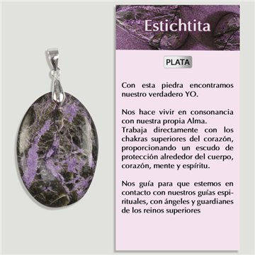 STICHTITE. SILVER Pendant. Assorted Shapes