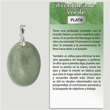 GREEN AVENTURINE. SILVER Pendant. Assorted Shapes