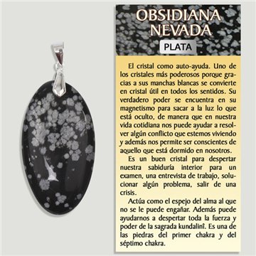 Snowy Obsidian. Silver Pendant. Assorted Shapes