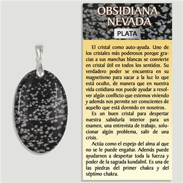 Snowy Obsidian. Silver Pendant. Assorted Shapes