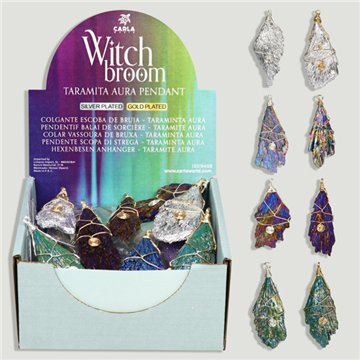 WITCH BROOM. Assorted Taramita Aura pendant
