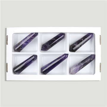 Quartz d'oiseau. Améthyste 40-70gr. 24 visages